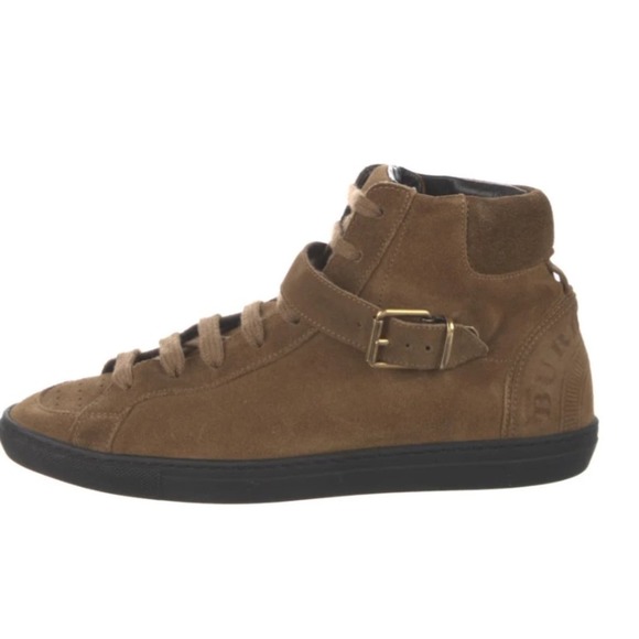 Burberry Suede High Top Sneakers size 36 / 6 is - Picture 1 of 5